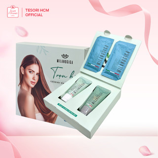Dầu gội xả Phục hồi hư tổn Milanogica 25ml dành cho tóc khô sơ, hư tổn