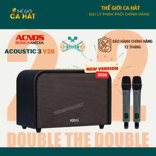 [Tặng dây Optical nối Tivi] ACNOS ACOUSTIC 3 V26 Dàn âm thanh - Loa Karaoke di động Soncamedia