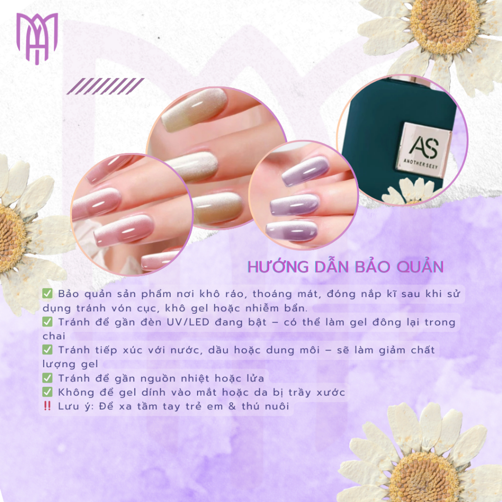 Sơn Gel Mắt Mèo Ánh Trăng Galaxy AS Chai Xanh Mã ANM - Trang Trí Móng, Tạo Hiệu Ứng 15ml