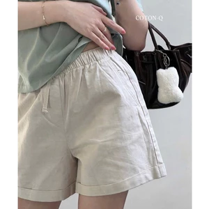 Quần Short Nữ UN VNXK Mát Xịn Thô, Dáng Suông Basic, Chất Linen Mềm Mát Thoáng Khí