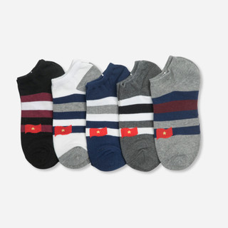 Tất Nam Cổ Ngắn Lá Cờ T&T SOCKS - NAM33.001