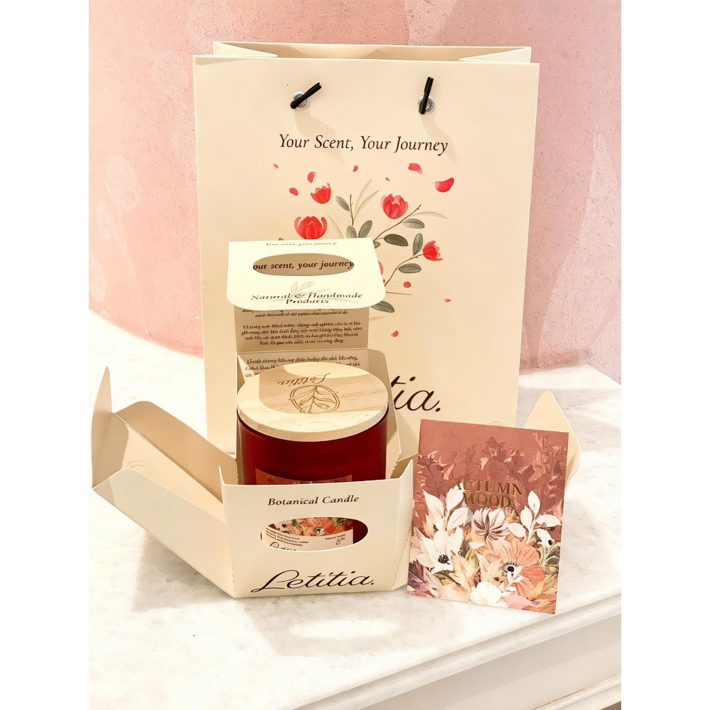 Nến thơm Cao Cấp Letitia Touch "Love & To be loved Collection" - Hương Trái Cây Ngọt Ngào Size 185g