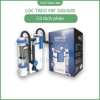 Lọc Treo SUNSUN YBF 500/600 - Tích Hợp Khoang Tách Phân - Lắng Cặn, Xả Đáy