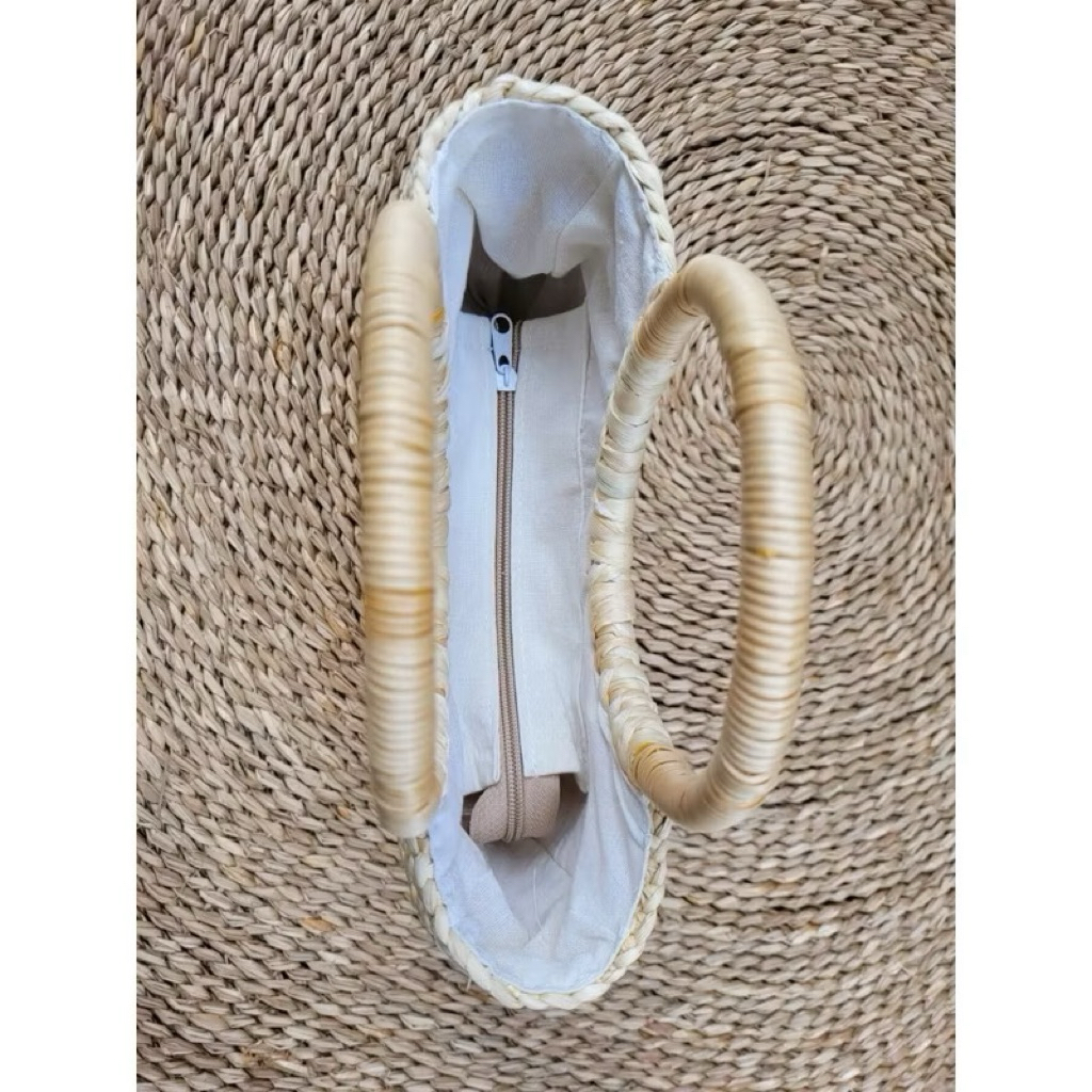 Túi Cói Thêu Hoa Handmade - Túi Cói Cao Cấp - Túi Cói Thêu Tay Bloomy