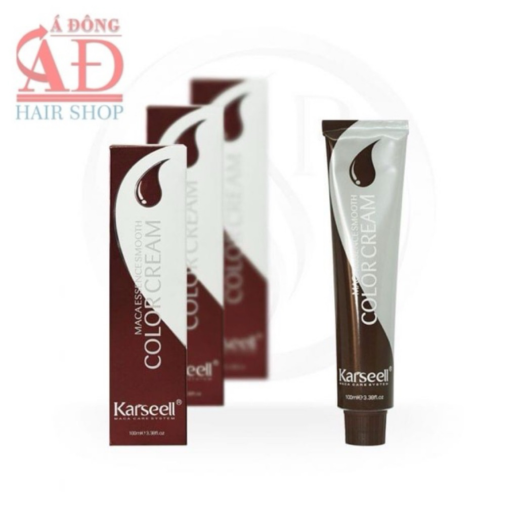 Thuốc nhuộm tóc Karseell  nâu khói 6.11 chuyên nghiệp salon 100ml (chưa kèm oxy)