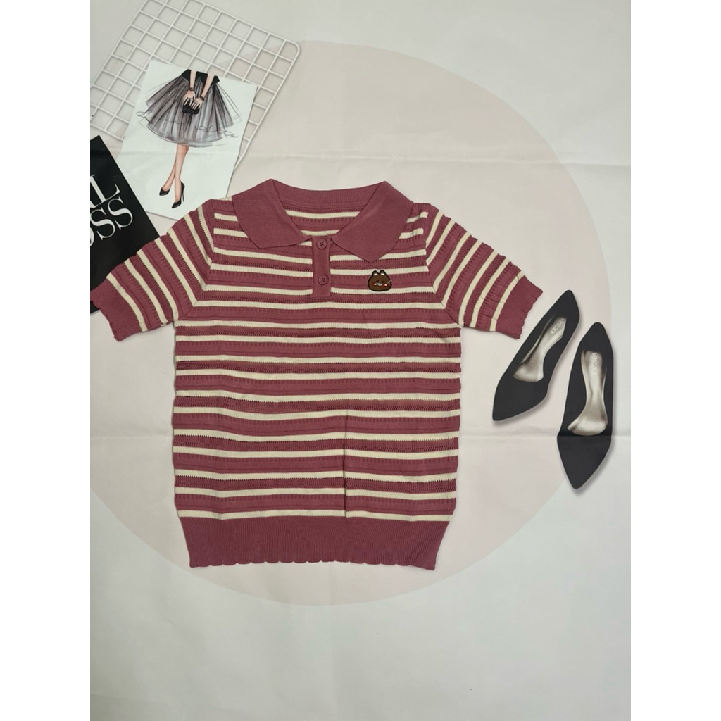 Áo len mongtoghi QC,áo len dệt kim nữ hàng thanh lý hoạ tiết trẻ trung size 45-57kh.