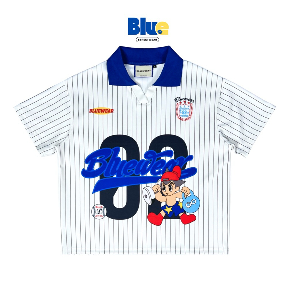 Áo Polo Phối Sọc 02 form boxy dáng rộng áo thun jersey thể thao, phong cách trẻ trung, streetwear, năng động