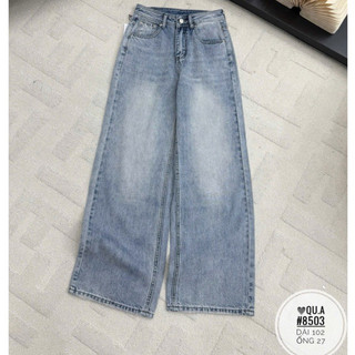 QCL1 8503 Quần jeans suông túi nắp cạp phối khuy mới về siêu hot cực chất
