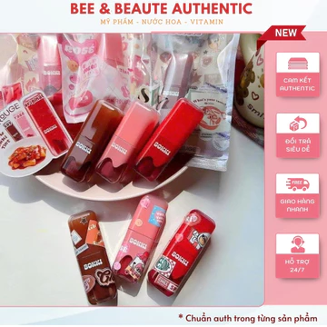 Son tint lì Black Rouge Glow Bokki Tint - bóng mịn, lâu trôi, lên màu đẹp