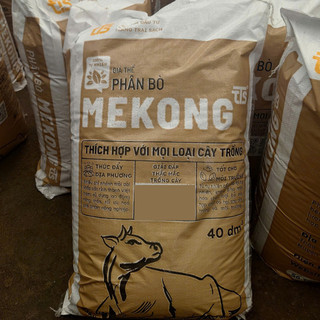 Phân Bò Ủ Vi Sinh Mekong  Bón Lót, Bón Thúc Cây Trồng Giàu Dinh Dưỡng 20dm3