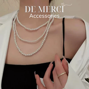 Dây chuyền hạt trai 3 sợi xinh xắn De Merci Accessories dành cho nữ DC065