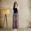 Quần thổ cẩm, ống suôn dài 98cm , vải tole lanh Thái, mát mẻ, unisex( Size 40-65 kg)
