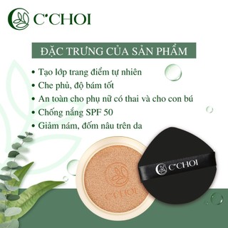 [QUÀ TẶNG]Lõi Phấn Nước C'CHOI HERBAL DD CUSHION Che Phủ, Lớp Phủ Mỏng Tự Nhiên