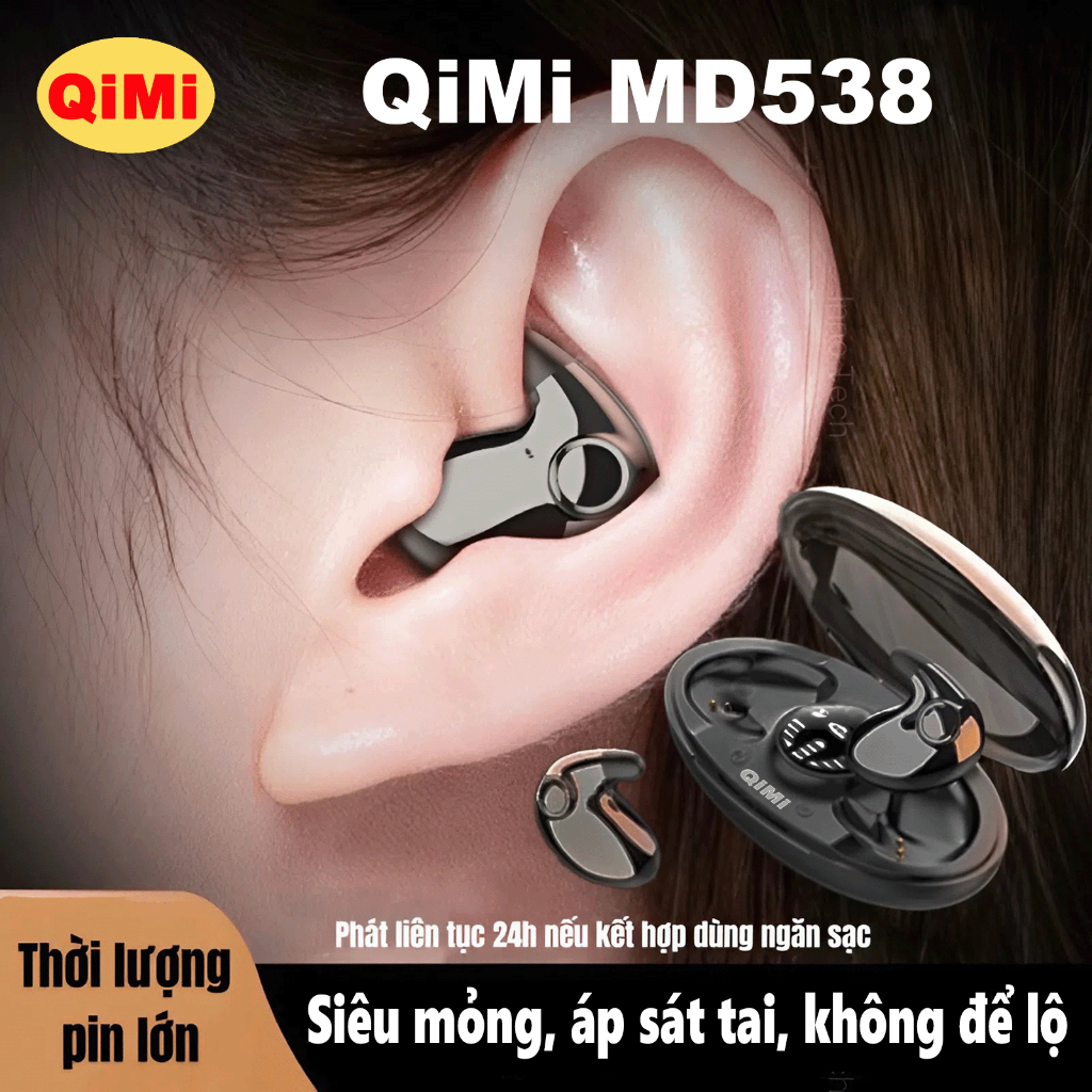 Tai Nghe Ngủ Không Dây QiMi MD538 - Bluetooth 5.3, Chống Nước IPX5 ...