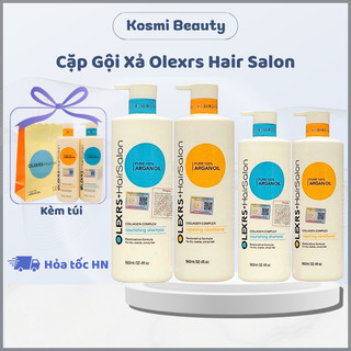 Cặp dầu gội xả Olexrs Collagen gội xả Olexrs phục hồi hư tổn ngăn gãy rụng tóc - Kosmi Beauty