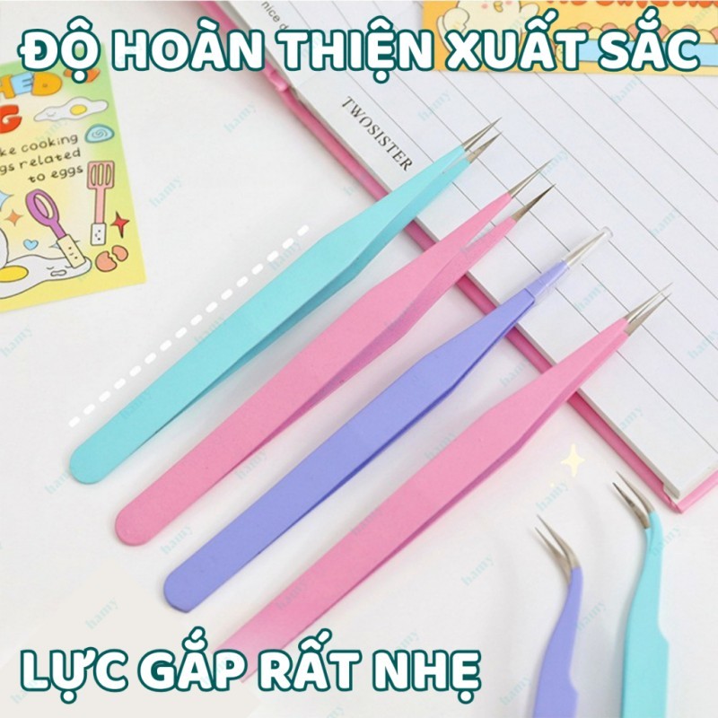 Nhíp Gắp Sticker, Linh Kiện Nhỏ Màu Macaron, Nhíp Cầm Gắp Đa Năng-Rafaleen