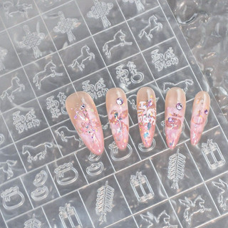 Sticker dặm ombre hình ngựa cao cấp
