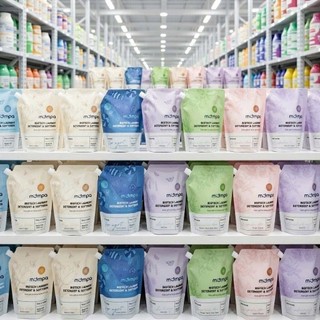 Nước giặt hữu cơ Mompa Organic Enzime cho quần áo trẻ sơ sinh an toàn tẩy sạch vết bẩn lưu hương mềm mại dạng túi