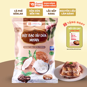 Bột Bạc Xỉu Dừa Miyabi Tomato T&P Gói 100g, Bột Capuchino Dừa Nguyên Liệu Làm Bánh, Pha Chế- BXD72