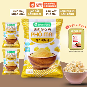 Combo 3 Gói 100g Bột Phô Mai Lắc Soba food,Lắc Khoai Tây Chiên,Bắp Rang,Bột Phô Mai Nấu Sốt Phô Mai