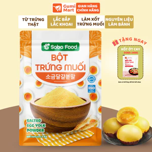 Bột Trứng Muối Soba Food 1kg – Làm Sốt Hải Sản, Bánh Bao Hoàng Kim, Da Cá Lắc Trứng Muối- SBTM15