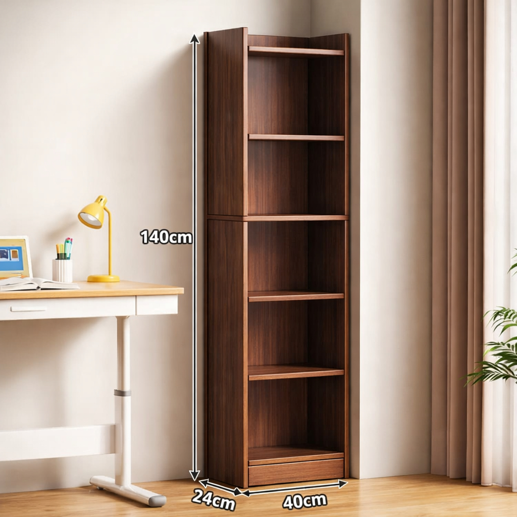 Kệ Để Sách, giá sách, kệ để đồ 5 tầng 6 tầng Tầng Chất Liệu Gỗ MDF Cao Cấp
