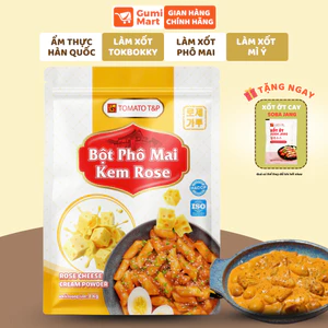 Bột Phô Mai Kem Rose Tomato T&P Gói 1Kg Nấu Sốt Tokbokki, Bánh Gạo Hàn Quốc, Sốt Phô Mai Mì Ý