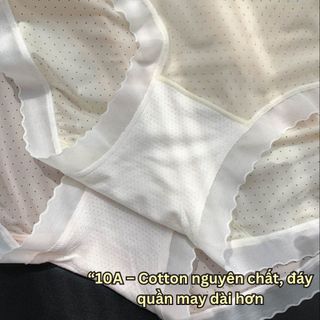 Quần lót nữ su lụa mềm mịn mỏng nhẹ mát rượi viền lụa êm ái đáy nâng cấp kháng khuẩn khử mùi L1398