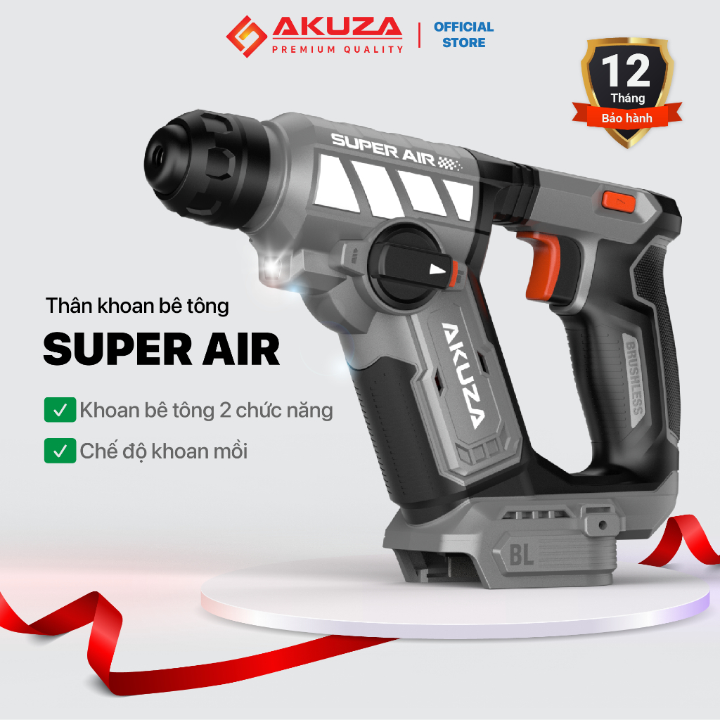 Thân Máy Khoan Bê Tông SUPER AIR - Có Tạo Xung, Lực Đập 1,7J