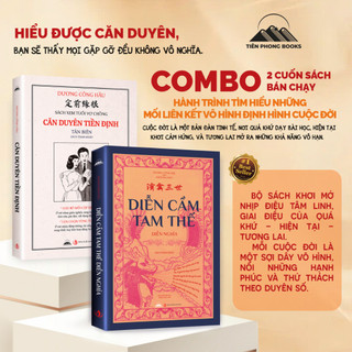 ( Tặng Lịch Cát Tường Bính Ngọ 2026) Sách - Combo Căn Duyên Tiền Định + Diễn Cầm Tam Thế