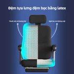 INSY Ghế Văn Phòng Xoay Có Bánh Xe - Ngả Lưng Rộng Kèm Tựa Chân, Xoay 360°, Gối Tựa Đầu Tự Động, Đệm Rộng & Lưng Lưới — ảnh 5