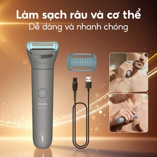 Máy làm sạch lông cho nam Philips Body Groomer 3000 Series BG3470/15
