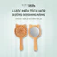 Lược chải mèo đa năng tích hợp gương soi, tiện lợi khi sử dụng, giúp chải thông kinh lạc và thư giãn da đầu.