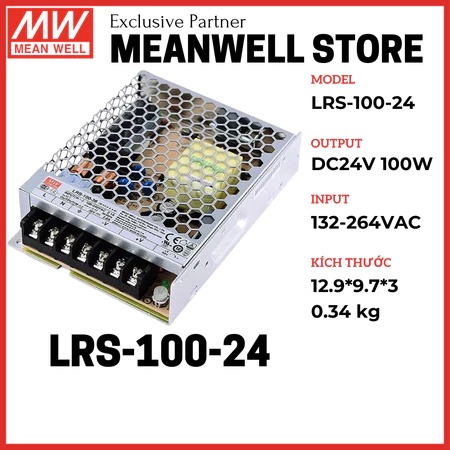 Bộ nguồn 24V, Meanwell 24V, Nguồn 24V, LRS-50-24, LRS-100-24, LRS-150-24, LRS-350-24, LRS-600-24, Đổi Nguồn Meanwell