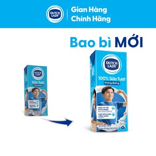 Thùng 48 Hộp Sữa Tươi Tiệt Trùng Dutch Lady Không Đường 48x180ml