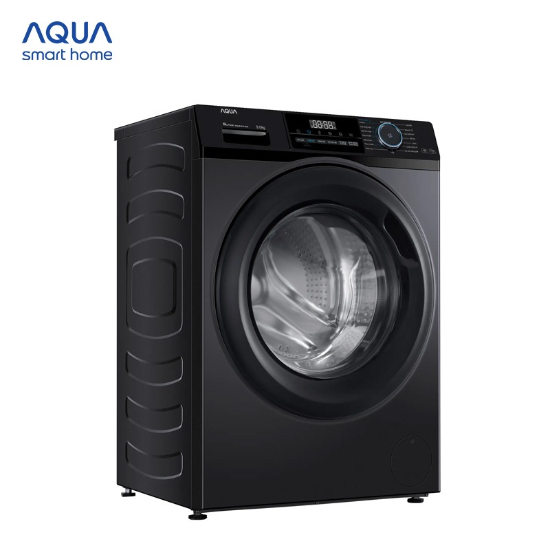[Live AQUA] Máy giặt cửa trước 9kg AQUA AQD-A902J.BK - Bảo hành 2 năm - Freeship toàn quốc