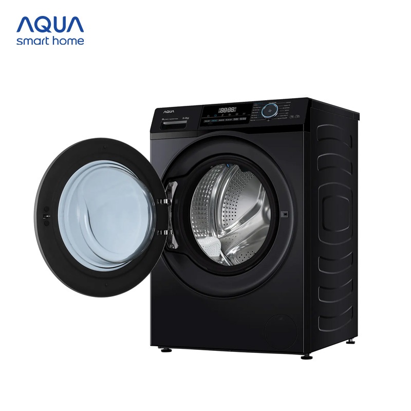 [Live AQUA] Máy giặt cửa trước 9kg AQUA AQD-A902J.BK - Bảo hành 2 năm - Freeship toàn quốc