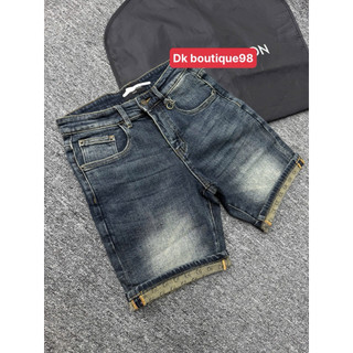 Quần short jean nam in họa tiết túi sau phối logo, phong cách thời trang đường phố cao cấp,phom chuẩn siêu cấp QC