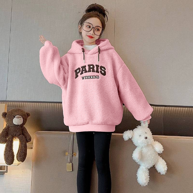 Áo mũ lông Paris cho bé gái size đại BEESHOP D25114