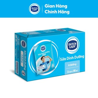[KOL] Thùng 24 Bịch Sữa Dinh Dưỡng Dutch Lady Ít Đường 24x180ml