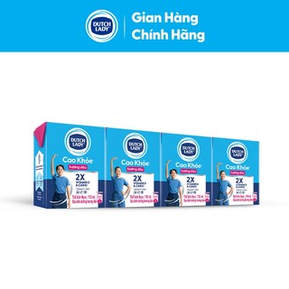 [KOL] Thùng 48 Hộp Sữa Dinh Dưỡng Dutch Lady Cao Khỏe Hương Dâu 48x110ml