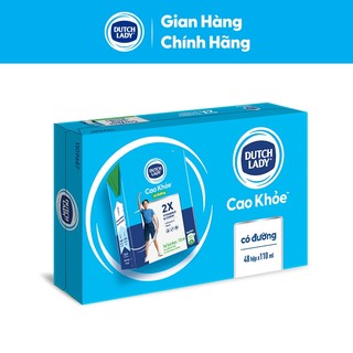 [KOL] Thùng 48 Hộp Sữa Dinh Dưỡng Dutch Lady Cao Khỏe Có Đường 48x110ml