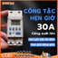 Công tắc hẹn giờ bật tắt điện 220V HG30 công suất lớn 30A, 28 chương trình và có thời gian chính xác