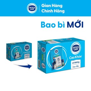 Thùng 24 Bịch Sữa Dinh Dưỡng Dutch Lady Cao Khỏe Có Đường 24x180ml