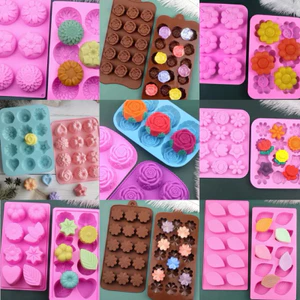 Khuôn SILICON Hình 3D Dùng Làm Đá Viên, Đá Socola, Thạch Trà Sữa, Thạch Rau Câu, Làm BÁnh Nướng, Bánh Pudding