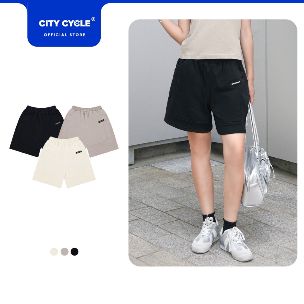 Quần short đùi local brand Pathway City Cycle nỉ chân cua form rộng unisex nam nữ oversize