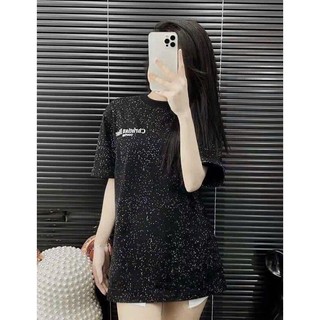 Áo Thun BL, ĐO Vảy Sơn Chữ Trước Và Sau Áo Cotton Dáng Rộng Nam Nữ