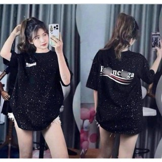 Áo Thun BL, ĐO Vảy Sơn Chữ Trước Và Sau Áo Cotton Dáng Rộng Nam Nữ