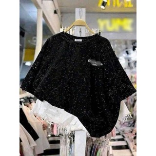 Áo Thun BL, ĐO Vảy Sơn Chữ Trước Và Sau Áo Cotton Dáng Rộng Nam Nữ