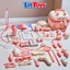 Bộ Đồ Chơi Bác Sĩ Thỏ 36 Món ToysLit Nhập Vai Có Hộp Mô Phỏng Thiết Bị Y Tế Thật